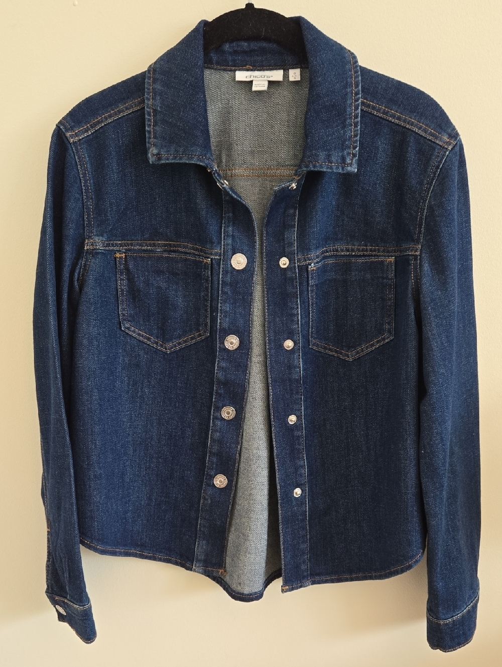 Chico's Dark Denim Shacket - Never Worn, Small